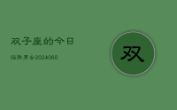 双子座的今日运势男女(20240624)