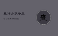 查询女双子座今日运势(20240628)