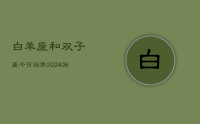 白羊座和双子座今日运势(8月18日)