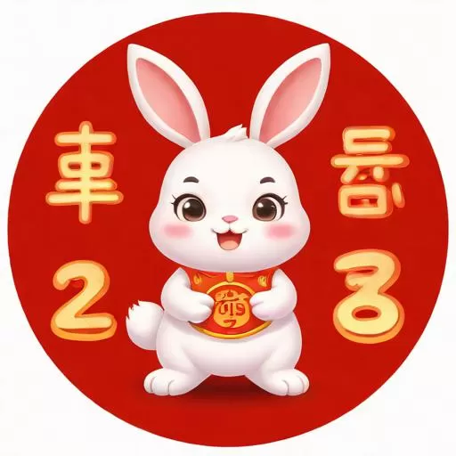 2025生肖兔双喜临门：2025生肖兔双喜临门63年
